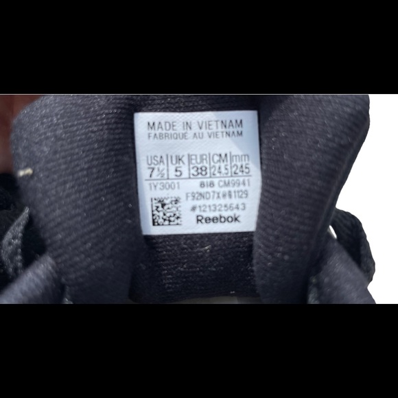 Reebok Classic Harman Women's Running Shoes, black gum size 7.5 - Picture 2 of 7